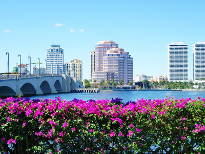 the West Palm Beach skyline